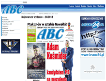 Tablet Screenshot of gazetaabc.pl